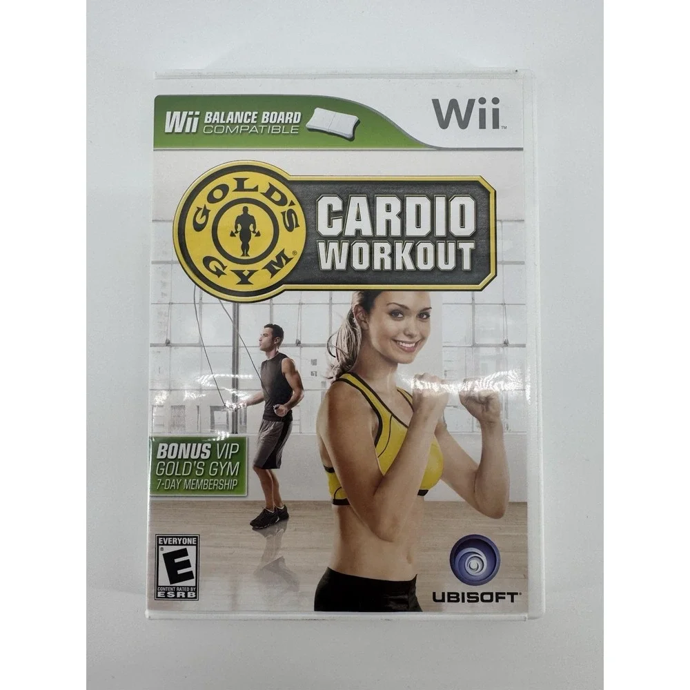 Gold's Gym Cardio Workout Nintendo Wii Ubisoft With Manual CIB